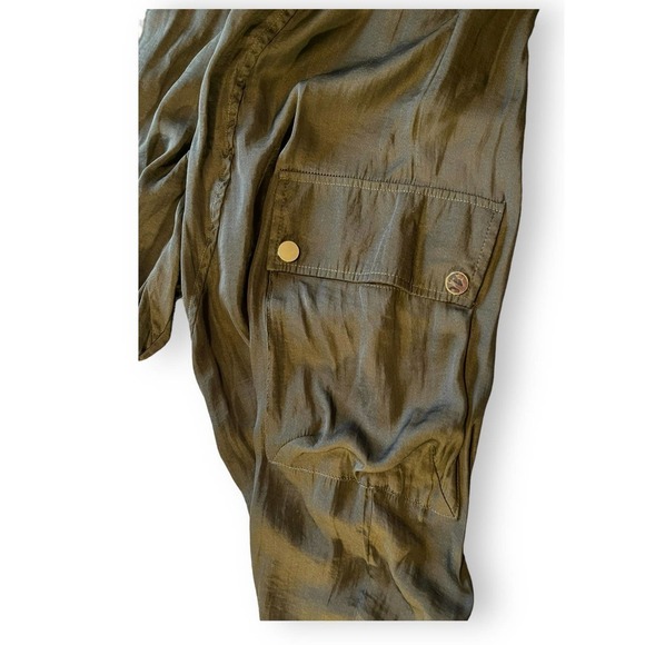 DO+BE Cargo Elastic Waist Packets Silky Pants Women’s Gray S - Picture 4 of 16